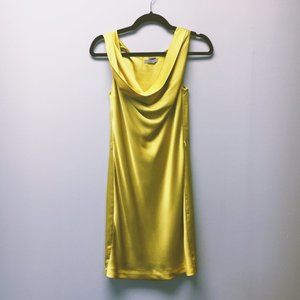 H&M yellow / gold sleeveless mini dress
